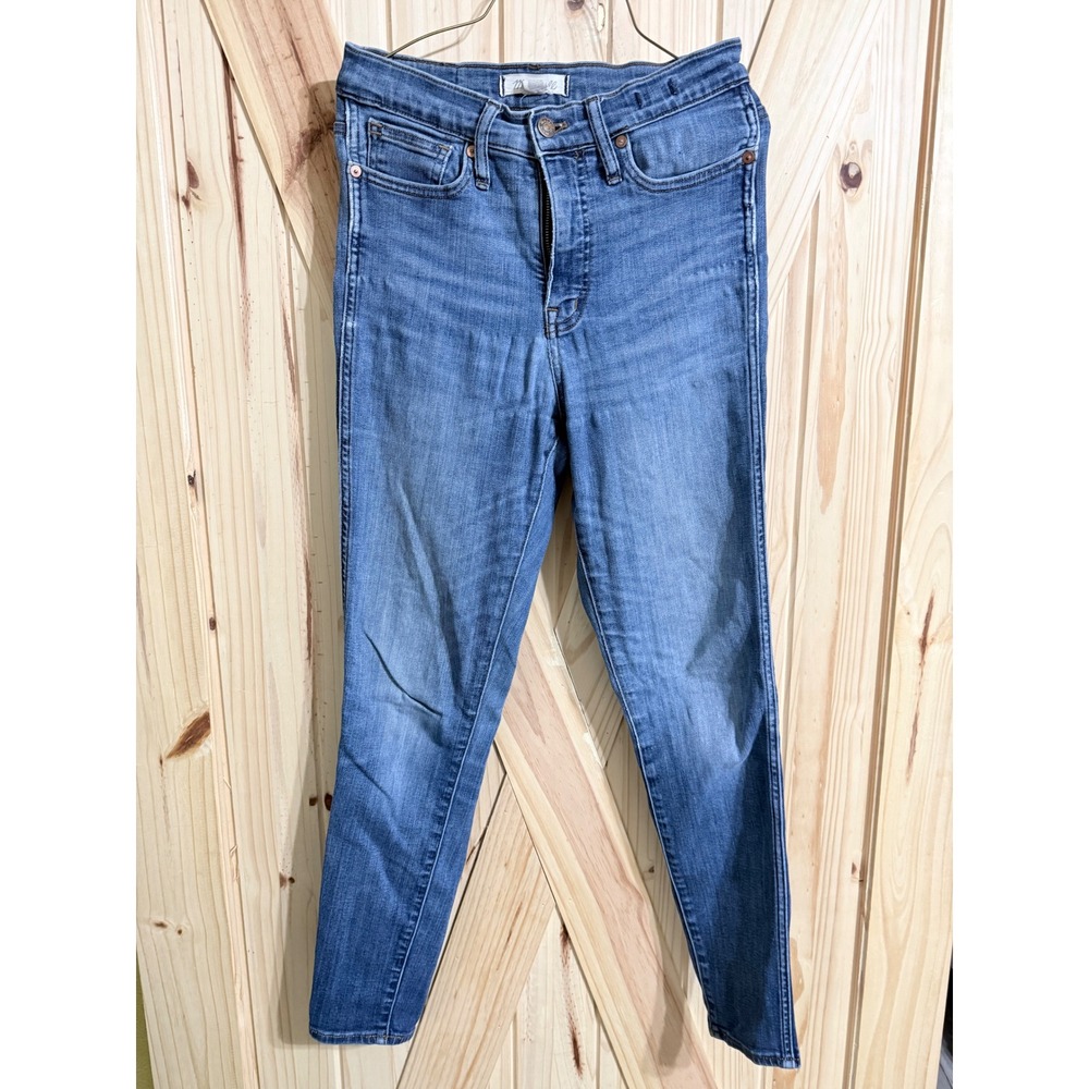 Madewell High Rise Skinny Jeans Medium Wash Blue Denim Women Size 26